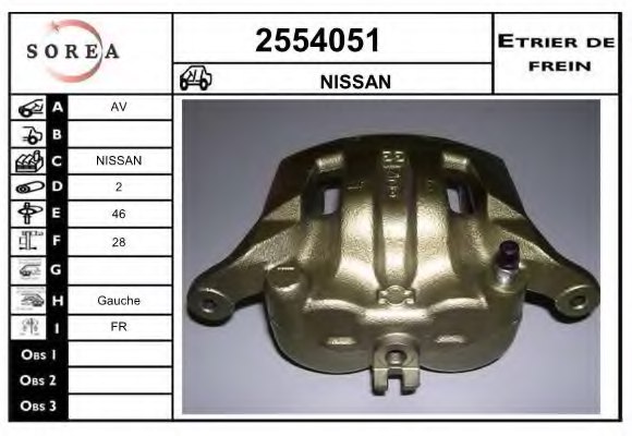 EAI 2554051 Brake Caliper